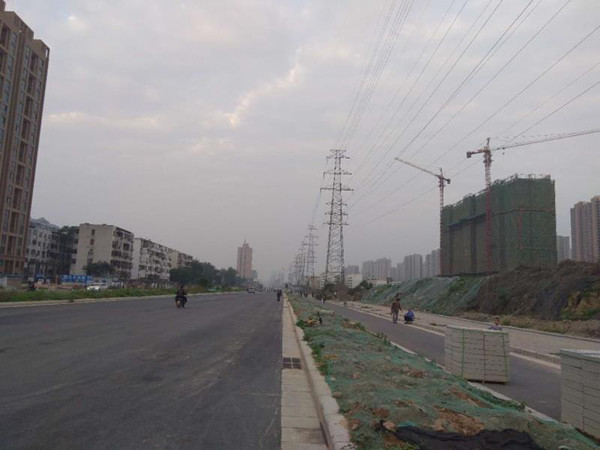 金水路西延（西站路）高壓輸電線(xiàn)路架空入地一期建設工程順利完工